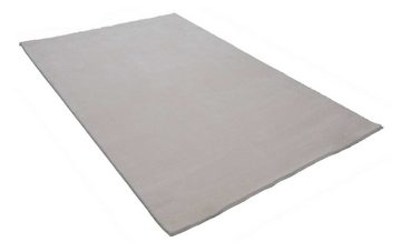 Teppich LOFT, Creme, 120 x 170 cm, Polyester, Uni, merinos, rechteckig, Höhe: 19 mm