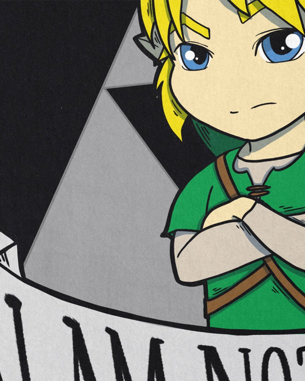 Zelda not gamer I hyrule Print-Shirt am Herren T-Shirt link style3 schwarz