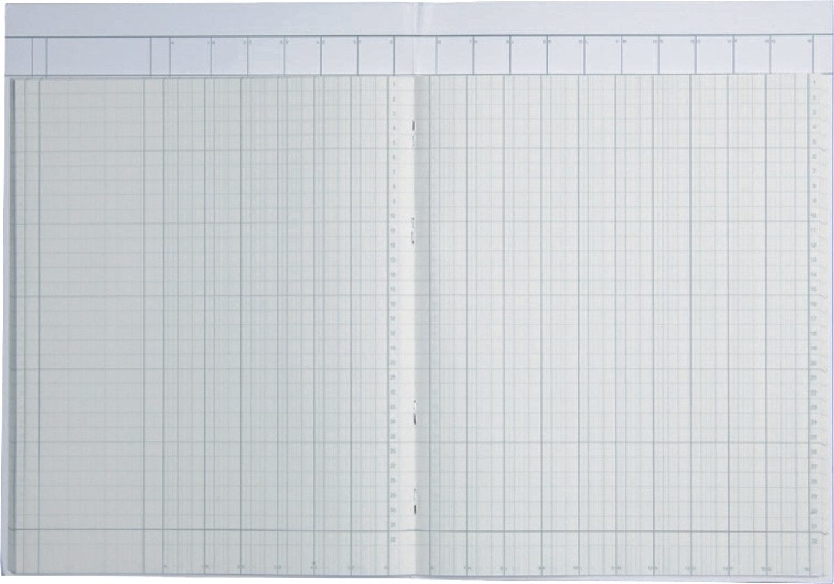 König & Ebhardt Notizbuch Spaltenbuch A4 mit Kopfleiste Karton 16 Spalten VE=40 Blatt (5 Stück)