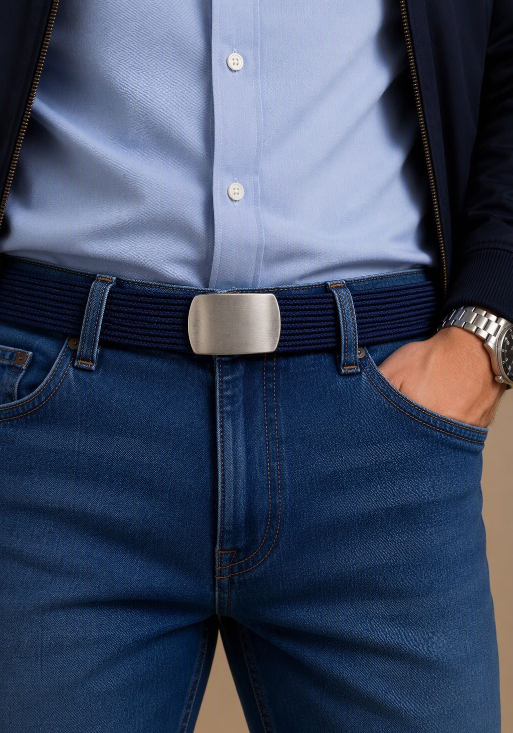 Man's World Koppelgürtel mit verwaschenem Use-Look - NEW