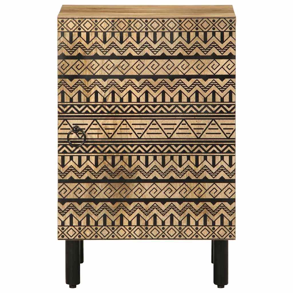 vidaXL Badezimmer-Set Badschrank 38x33,5x58 cm Massivholz, (1-St)