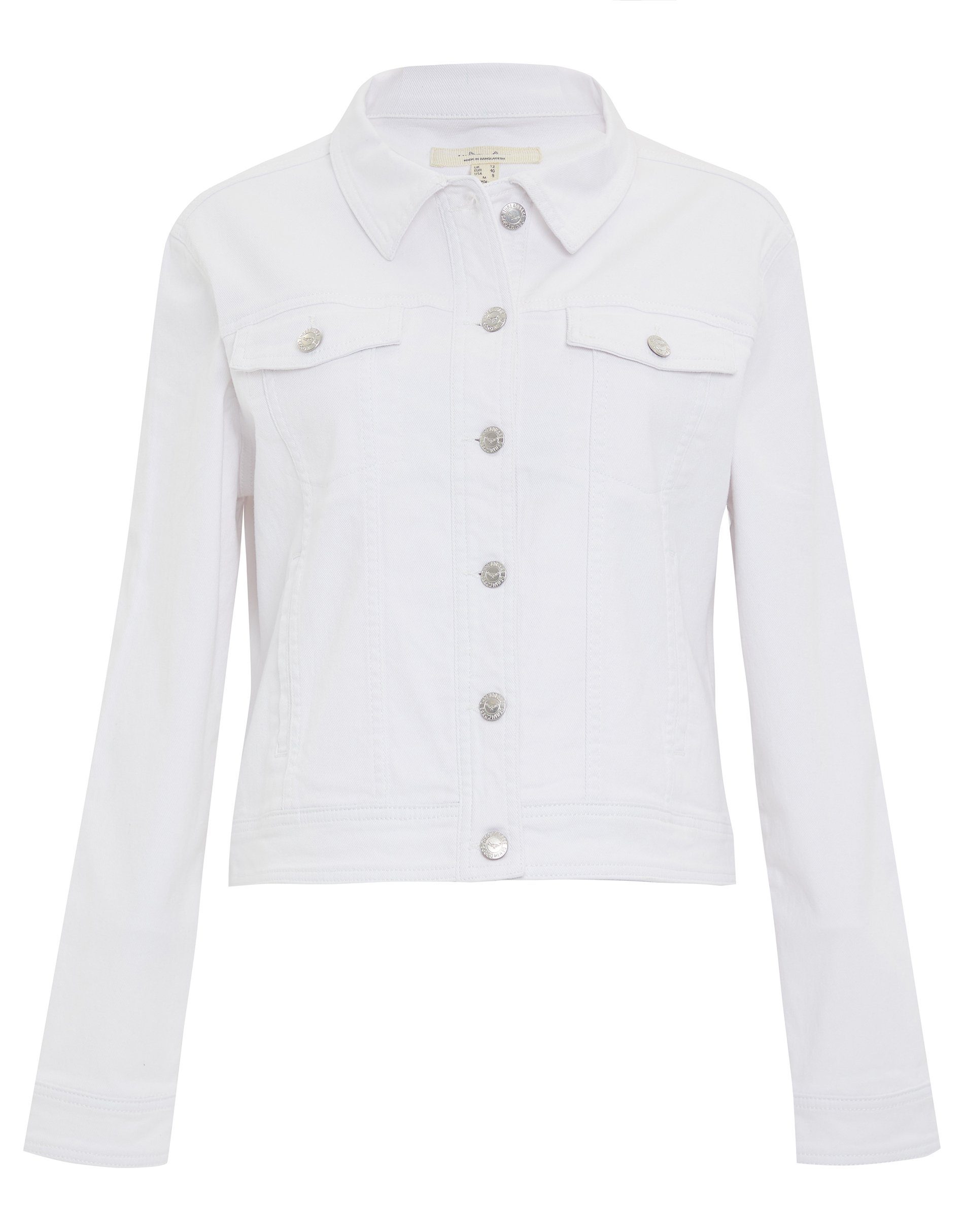 White- Jeansjacke Jacket Colour Threadbare Denim weiß THB Rome