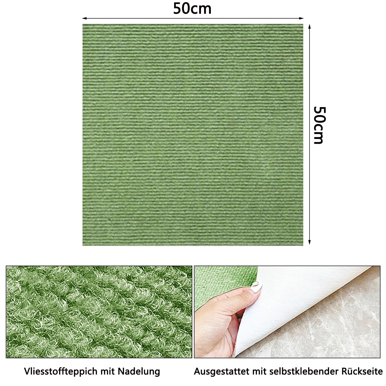 Coonoor Teppichfliese Scene, 50 x 50 cm, Selbstklebend, Bodenschutzfliese, günstig online kaufen