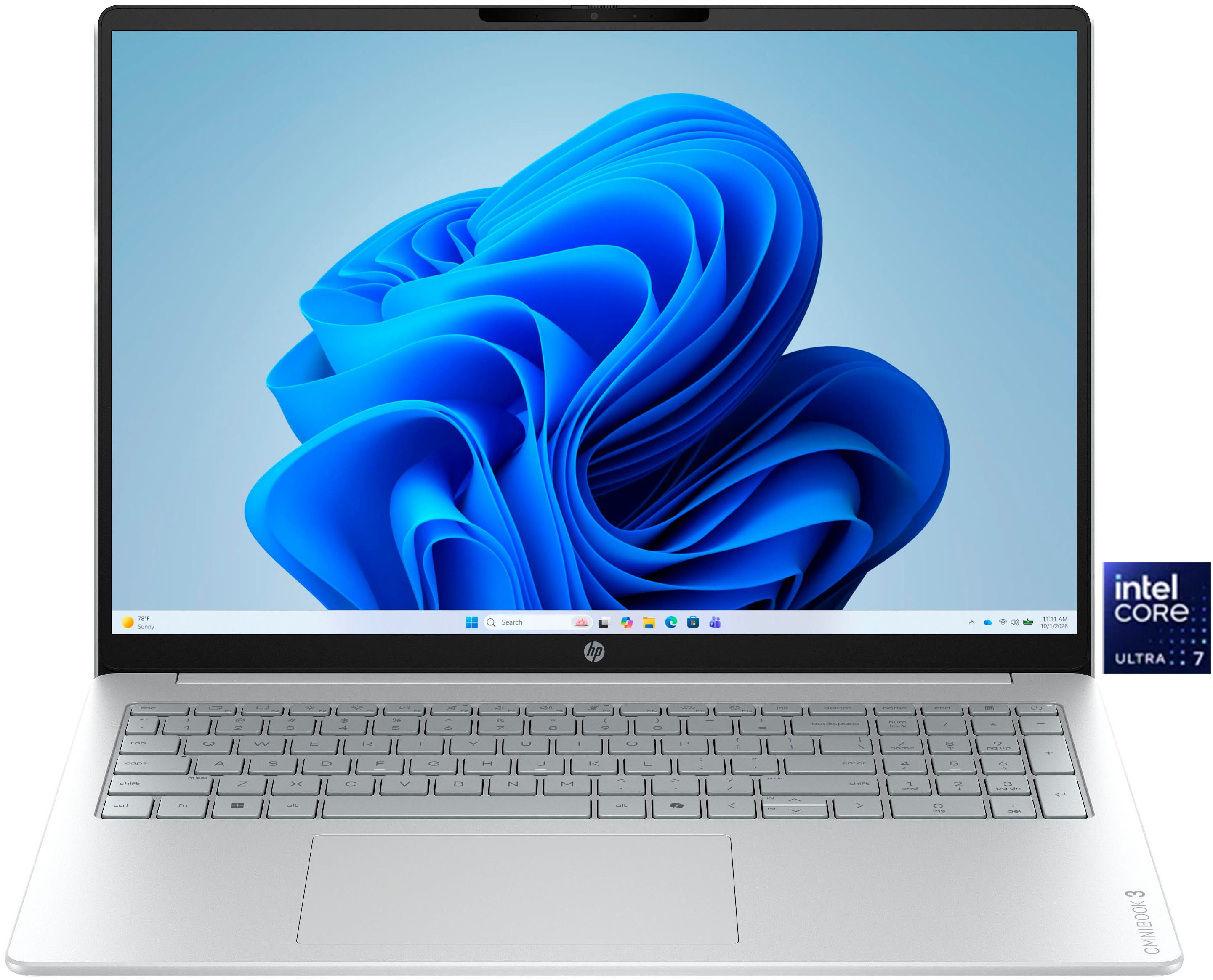HP OmniBook 3 Notebook (40,6 cm/16 Zoll, Intel Ultra 7 255U, Intel Graphics, 12 GB, 512 GB SSD)