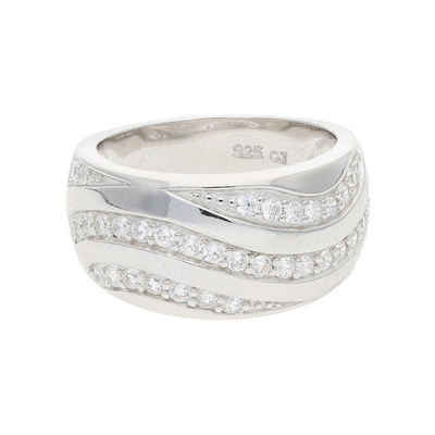 JuwelmaLux Fingerring JuwelmaLux Ring 925/000 Sterling Silber synth Zirkonia JL10-07-3159 54 (kein Set, 1-tlg)