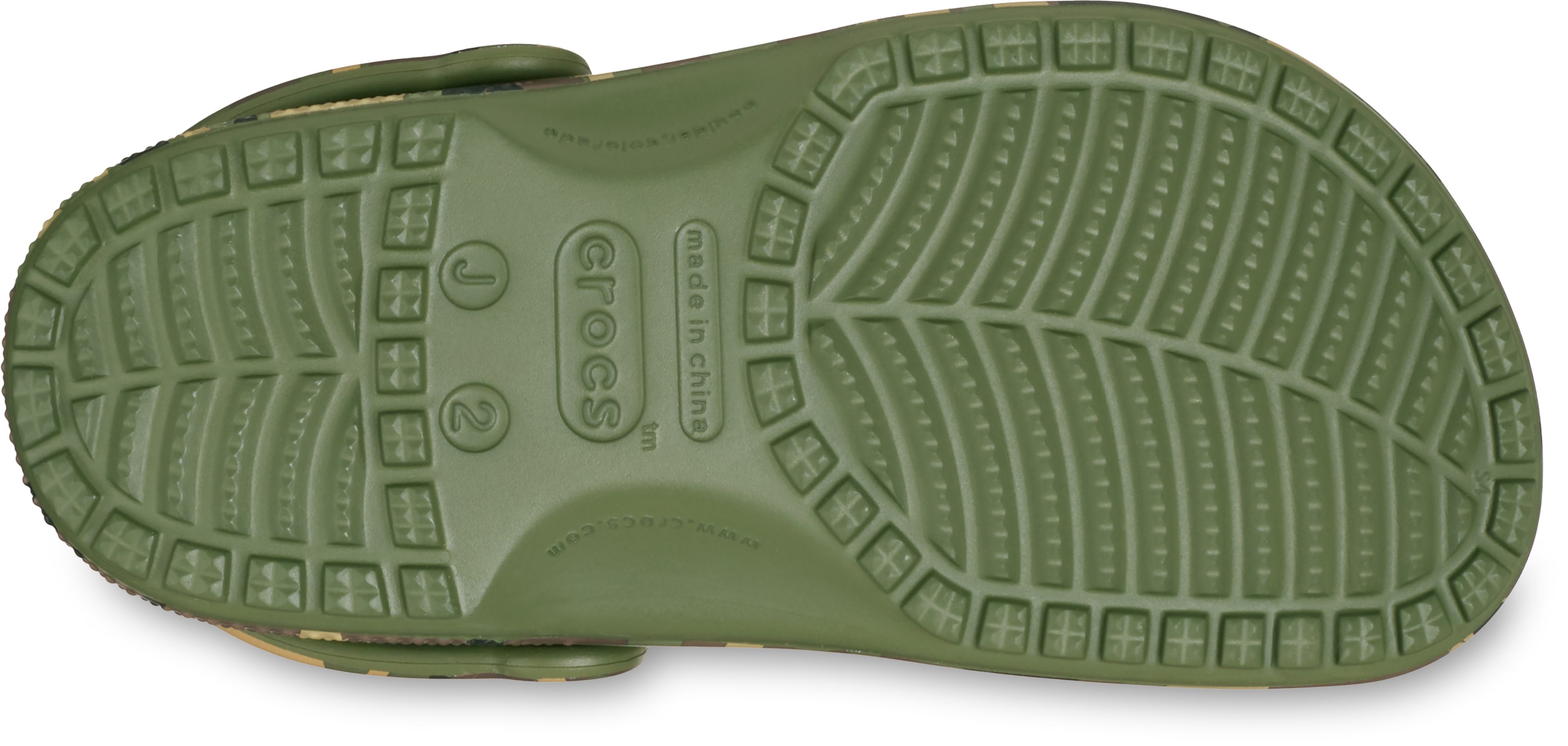 Crocs Classic Camouflage Clog Clog Sommerschuh, Strandschuh, Sandale, Hausschuh mit Lüftungsöffnungen