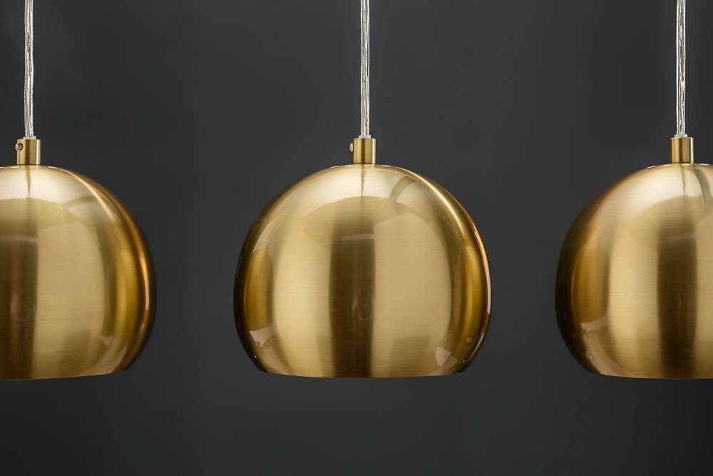 riess-ambiente Hängeleuchte GOLDEN Wohnzimmer · · ohne Metall Leuchtmittel, BALL · Design Modern gold, Esszimmer