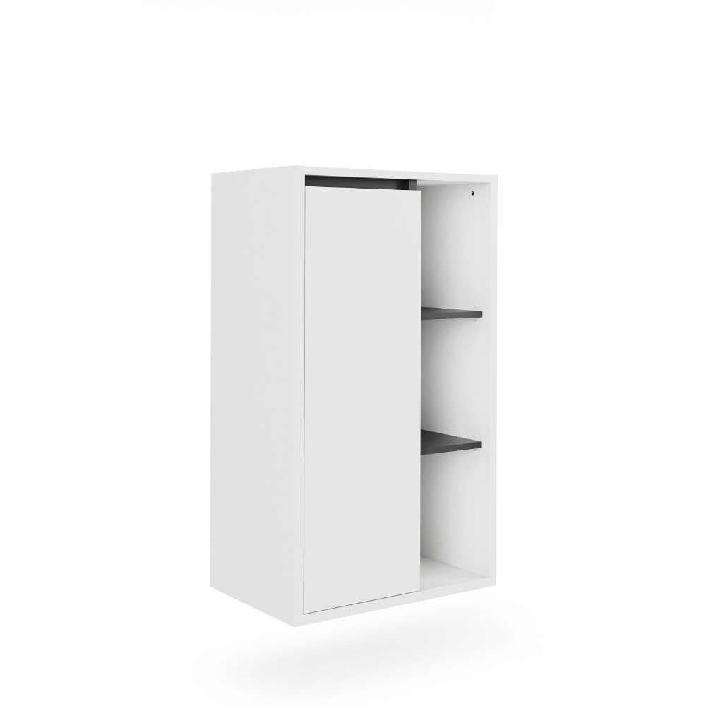 Vicco Midischrank Viola, Weiß/Grau, 50 x 86 cm mit offenen Regalen günstig online kaufen