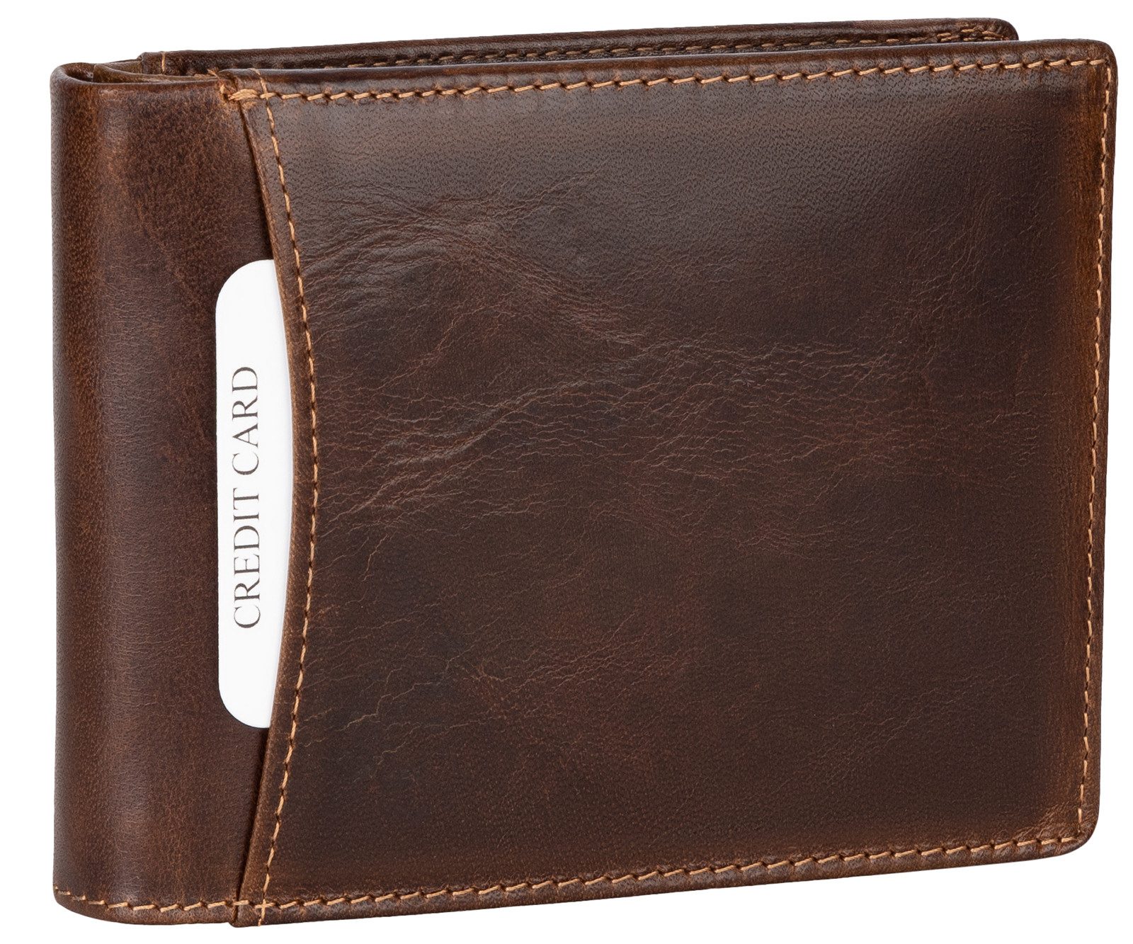 Wild Things Only !!! Geldbörse RFID echt Leder Portemonnaie Geldbörse Geldbeutel Herren Querformat, RFID Schutz – Bild 2 von 5