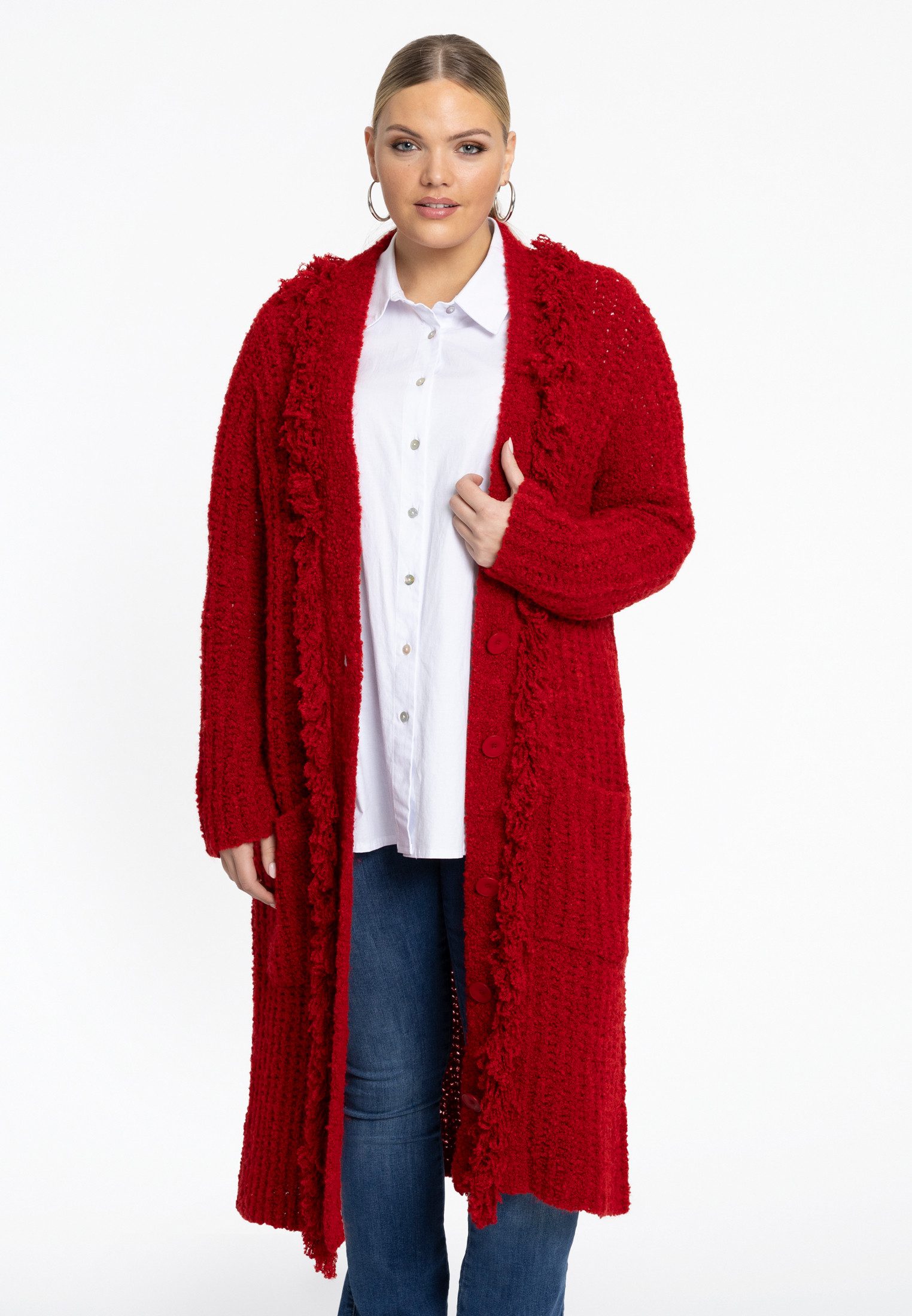 Cardigan Damen Strickjacke Große Größen