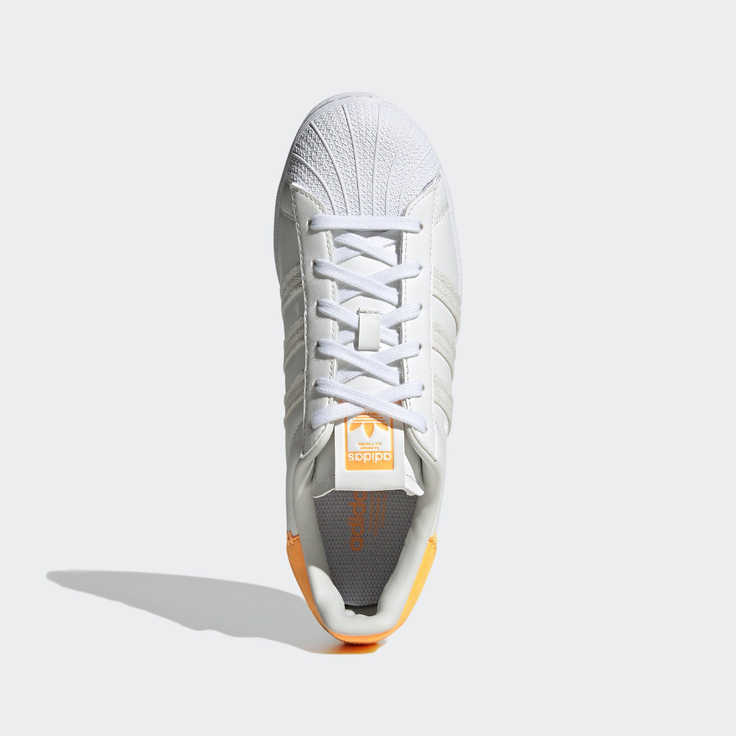 adidas Originals Sneaker weiß-hellorange W SUPERSTAR