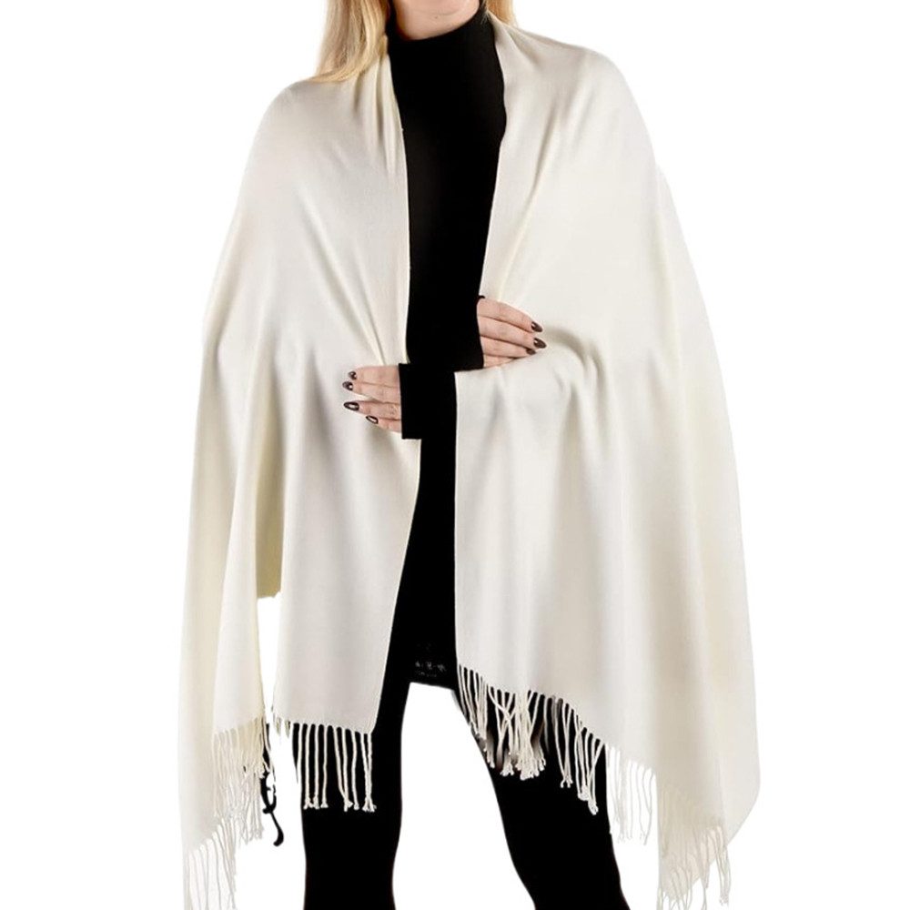Coonoor Modeschal Hochzeit Stola für Abendkleider mit Quasten leichter Damenschal, Winterschal Weich Wraps Fransen Schals Warm für Herbst Winter