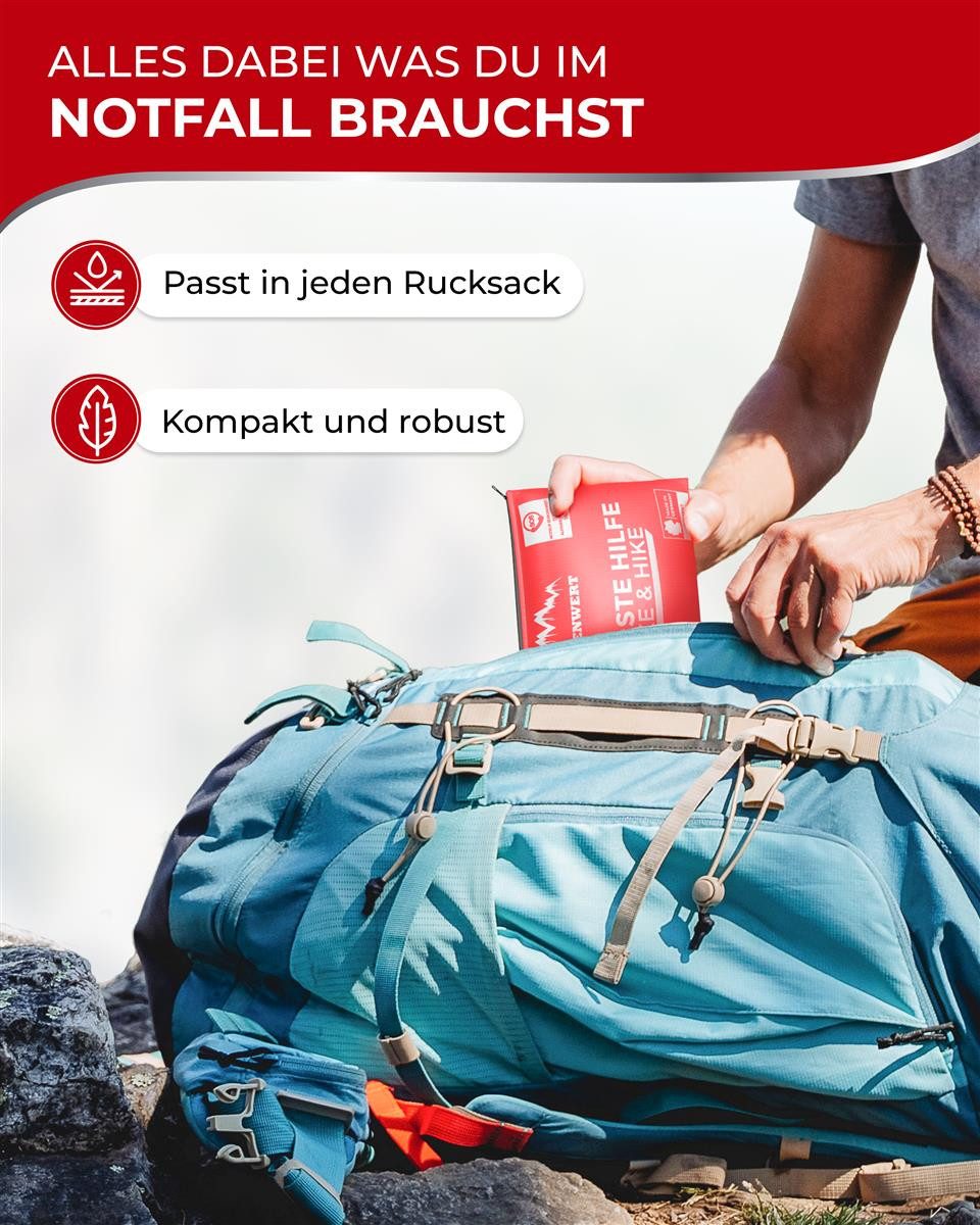 Alpenwert Erste-Hilfe-Set Erste-Hilfe-Set Traveller DIN 13167, Erste Hilfe Set Outdoor