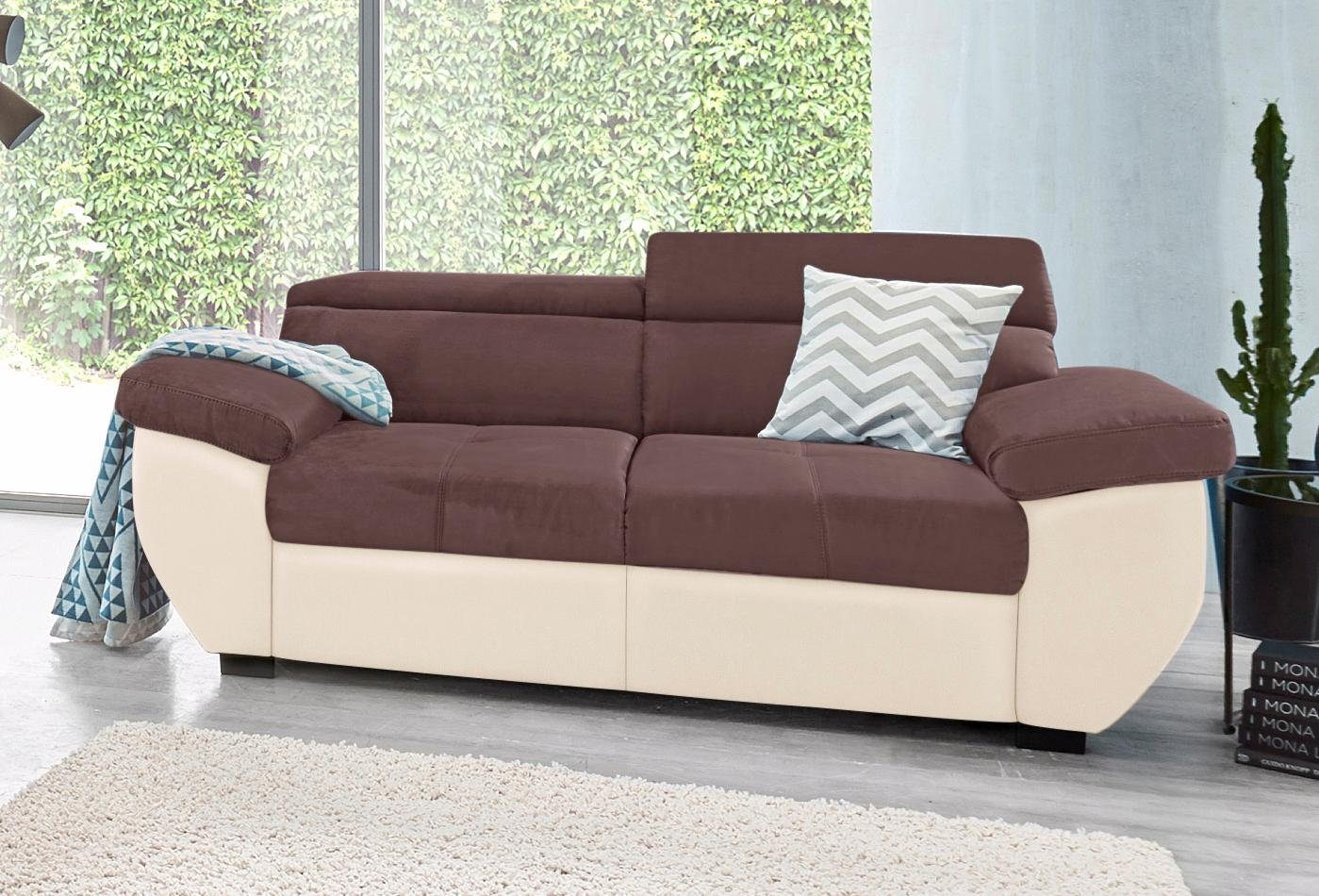 COTTA 2-Sitzer Speedway, Big-Sofa mit Kopfteilverstellung günstig online kaufen