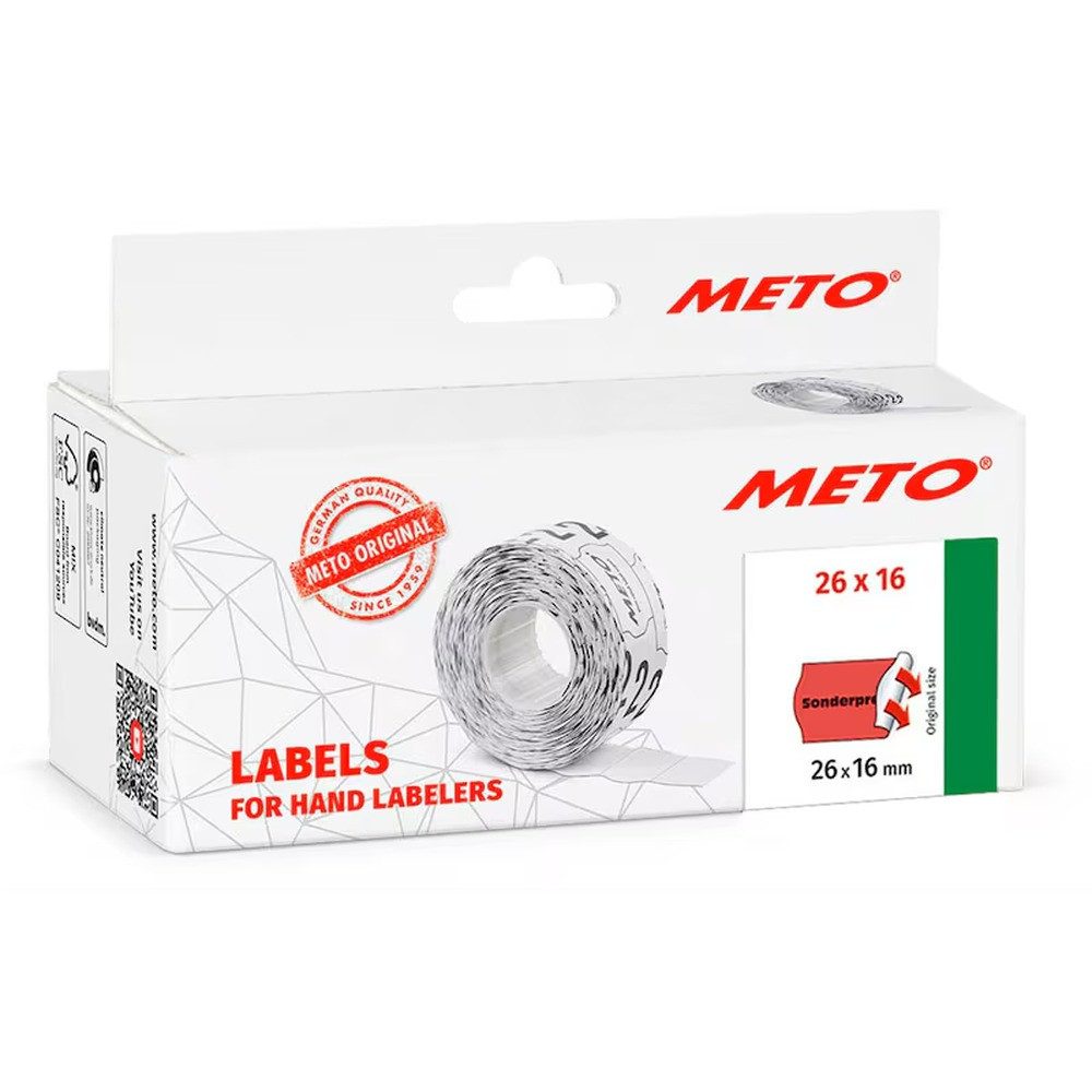 METO Etikettenrolle METO Preisetiketten "Sonderpreis"