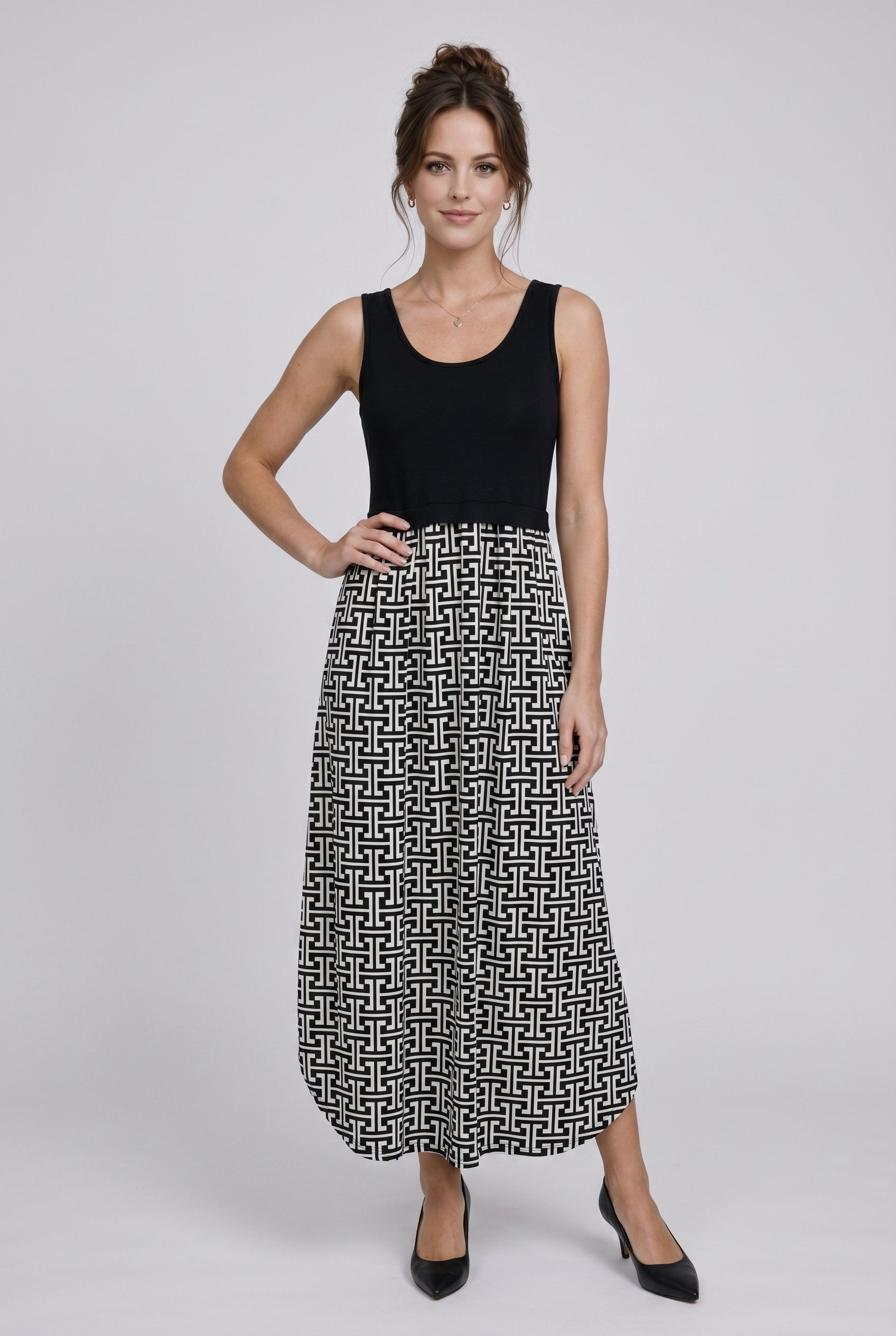 ITALY VIBES Sommerkleid - Kleid mit modischem Print - Maxikleid für Damen - ITALY VIBES ONE SIZE - passend für Größen XS - M