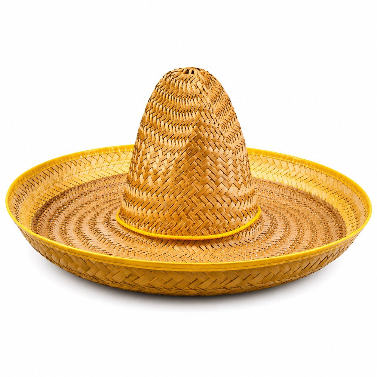 Kostüm Sombrero 'Santiago' Ø 50 cm, Strohhut zum Mexiko