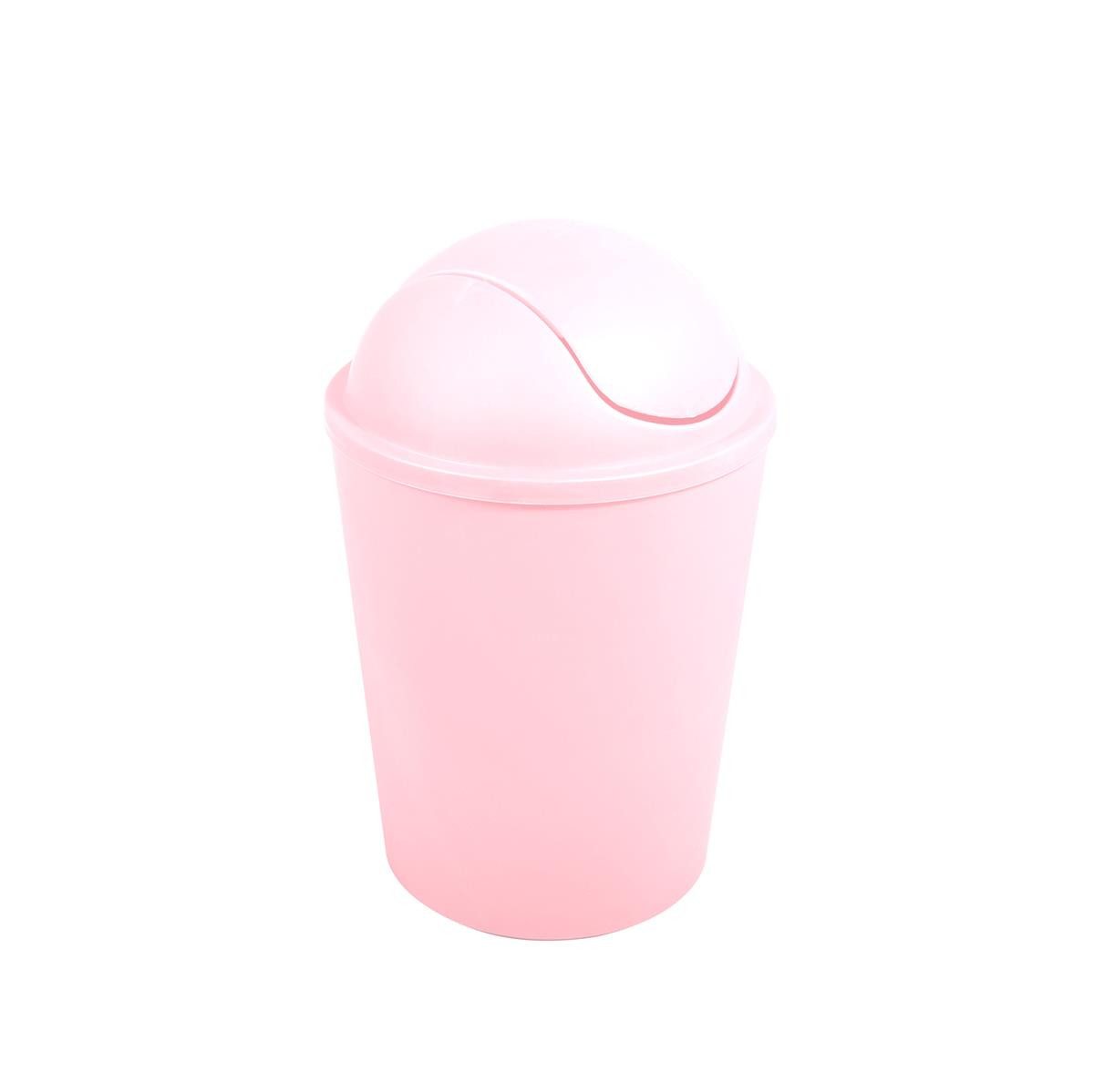 MSV Kosmetikeimer MSV Kosmetikeimer Abfalleimer Schwingdeckeleimer 5,5 Liter Kunststoff