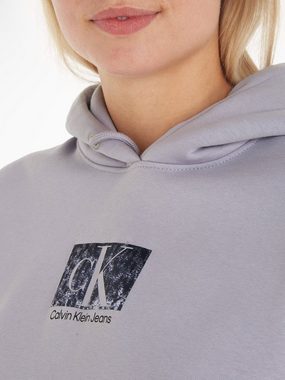 Calvin Klein Jeans Kapuzensweatshirt PRINTED BOX CROPPED HOODIE