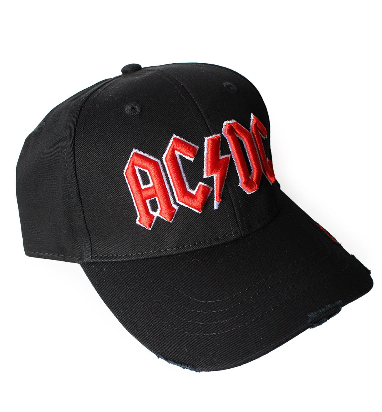 AC/DC Baseball Cap Used Look Schwarz günstig online kaufen