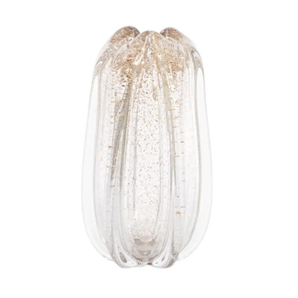 Light & Living Dekovase Dekovase Vase MURELA Light & Living Blumenvase Ø21x30 Glas Glittersand, Mit Glittersand im Glas