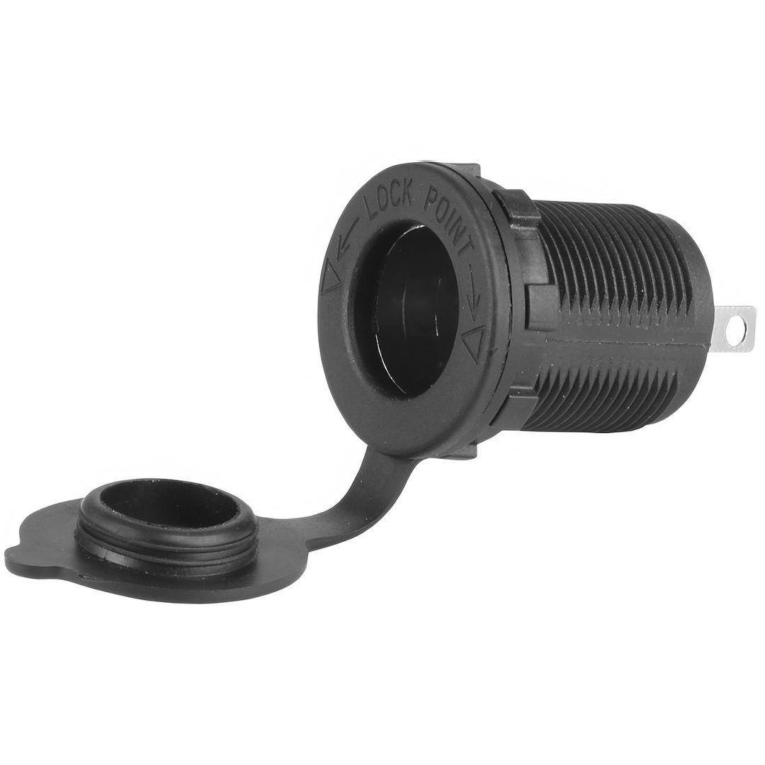 Carmotion Einbausteckdose 12V/24V KFZ-Adapter, Einbausteckdose 12V/24V