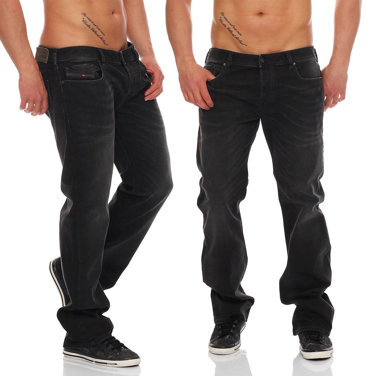 Diesel Bootcut-Jeans Herren ZATINY - 0822R 5-Pocket-Style
