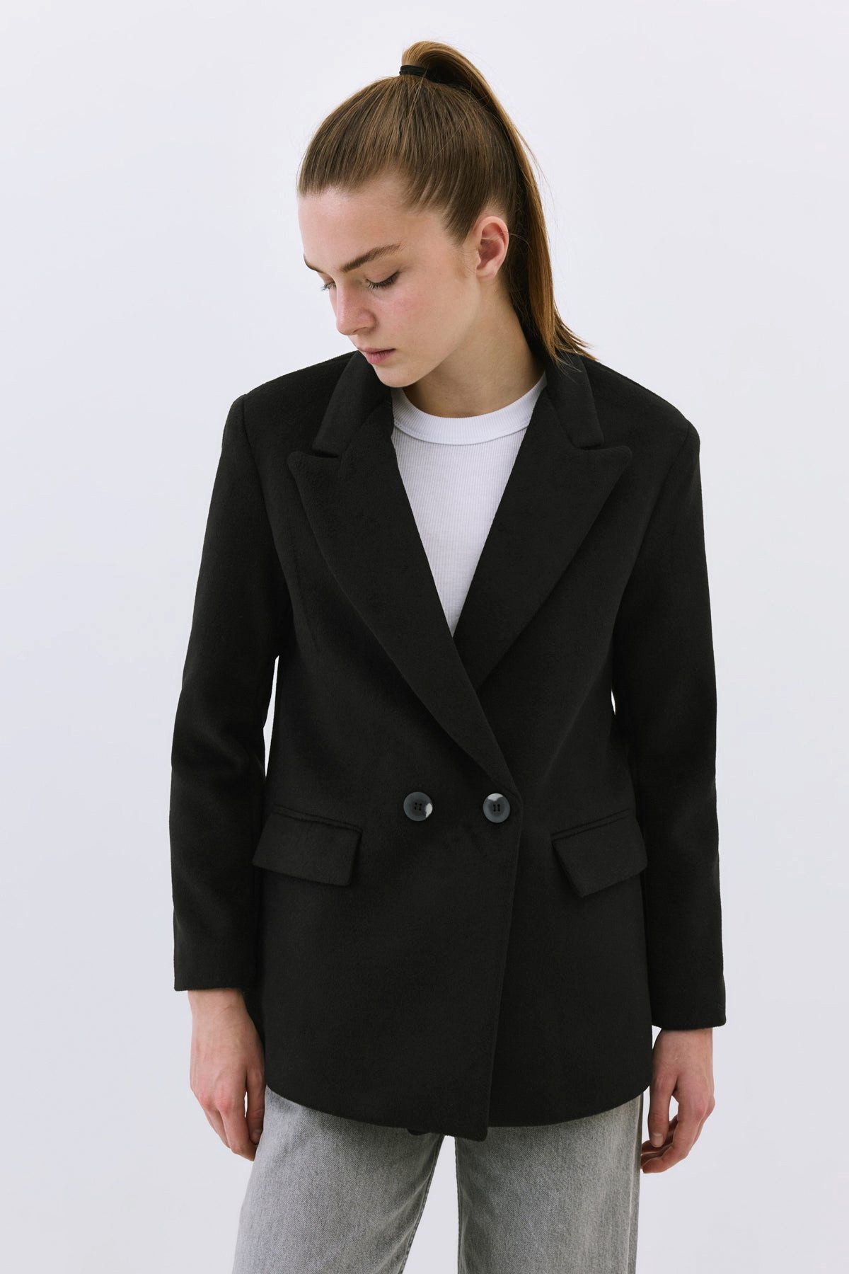 No Matter What Jeansjacke Blazerjacke mit weicher Textur