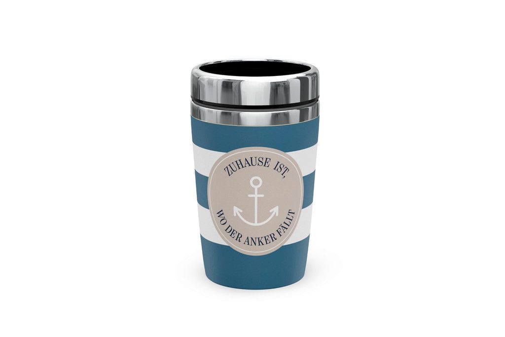 La Vida Geschenk für Dich Thermobecher la Vida Thermobecher to go, Edelstahl, Serie maritim