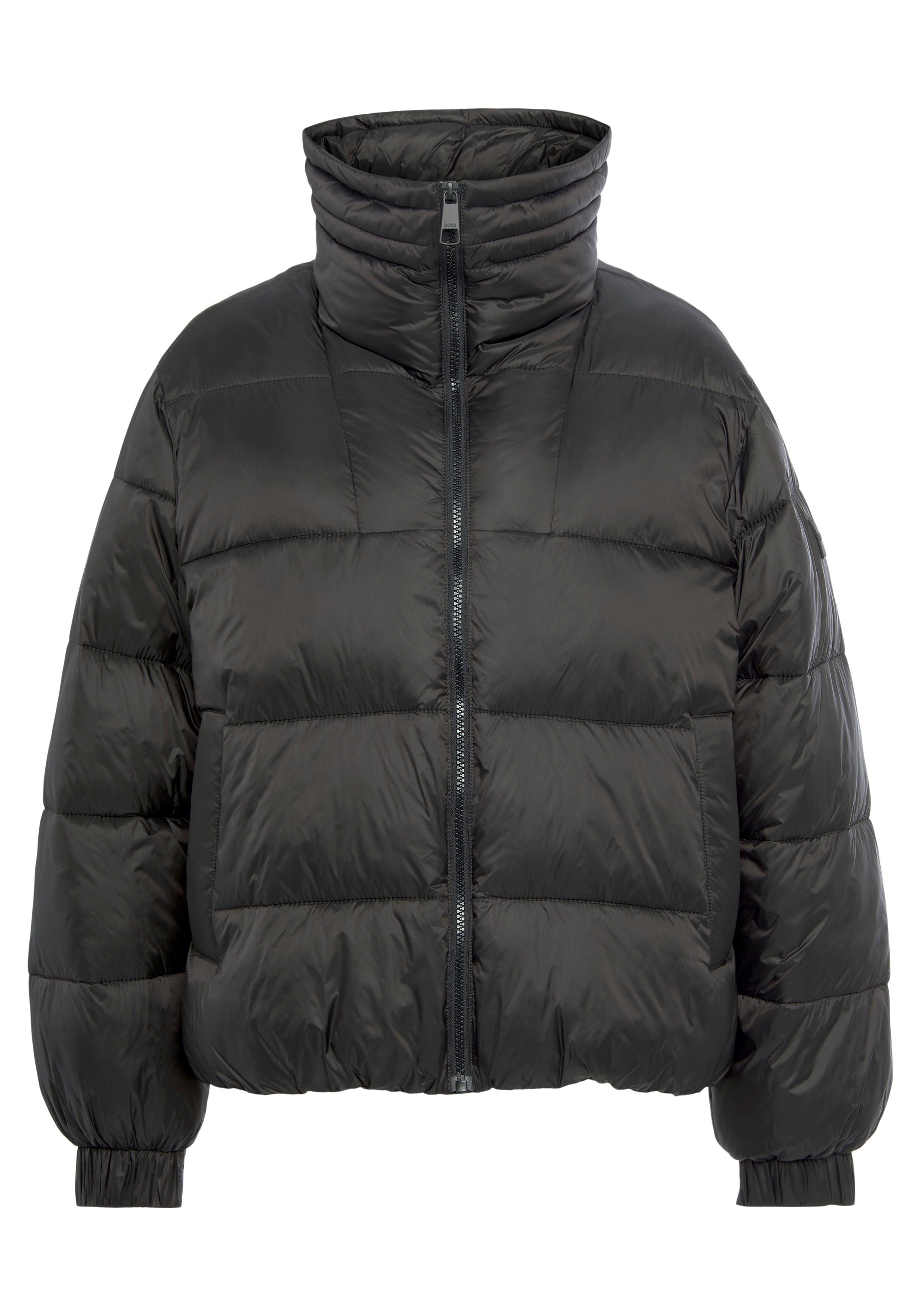 BOSS ORANGE Outdoorjacke C_Padina mit gefüttertem Kragen Black