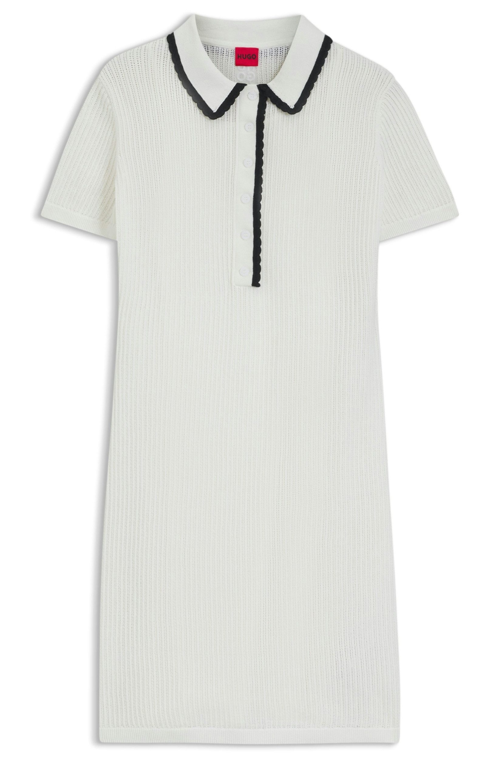Jerseykleid Slysy aus Baumwolle mit Polokragen