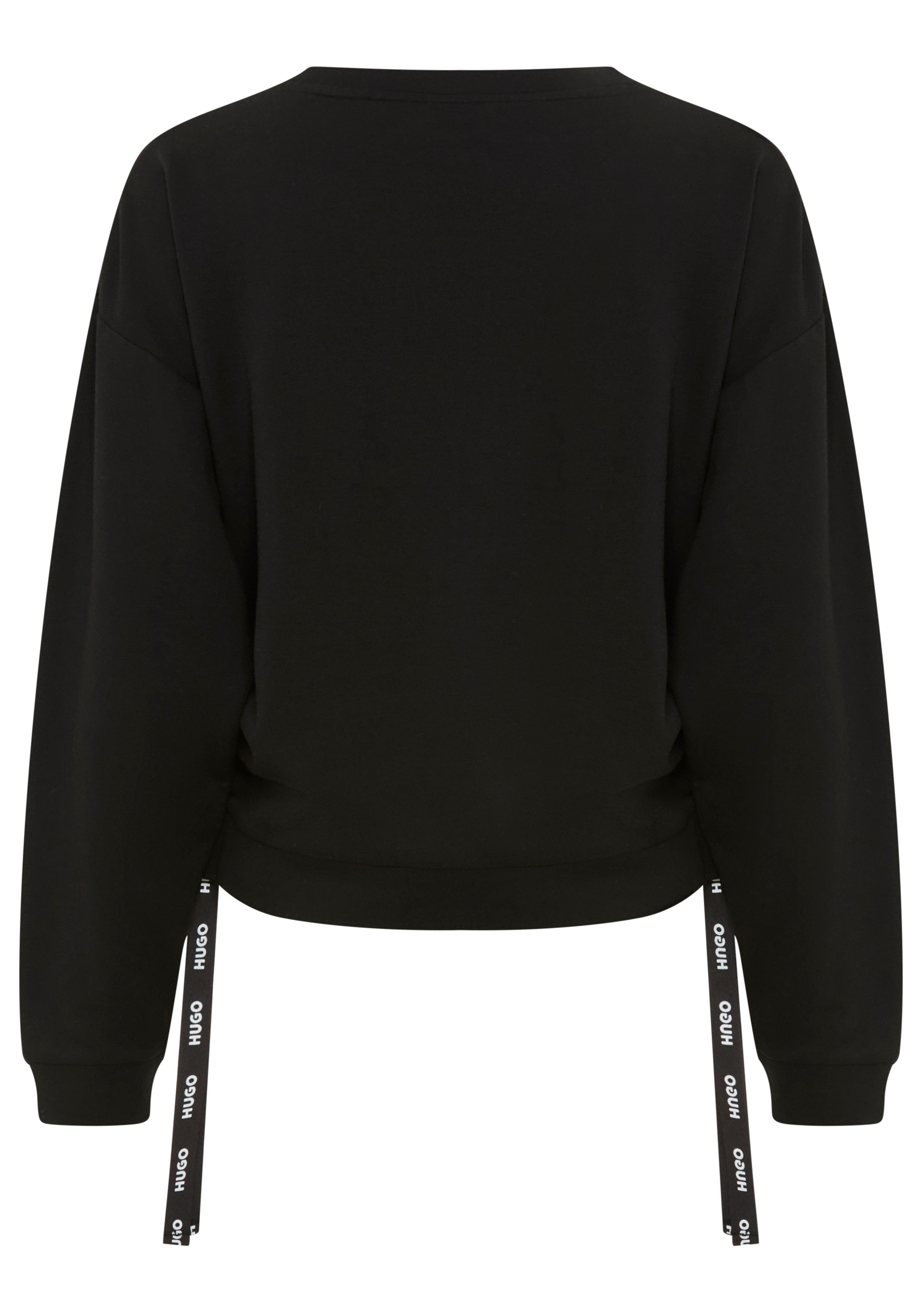 HUGO Sweatshirt Casual Riemen an der Seite für verstellbare Seitenlänge