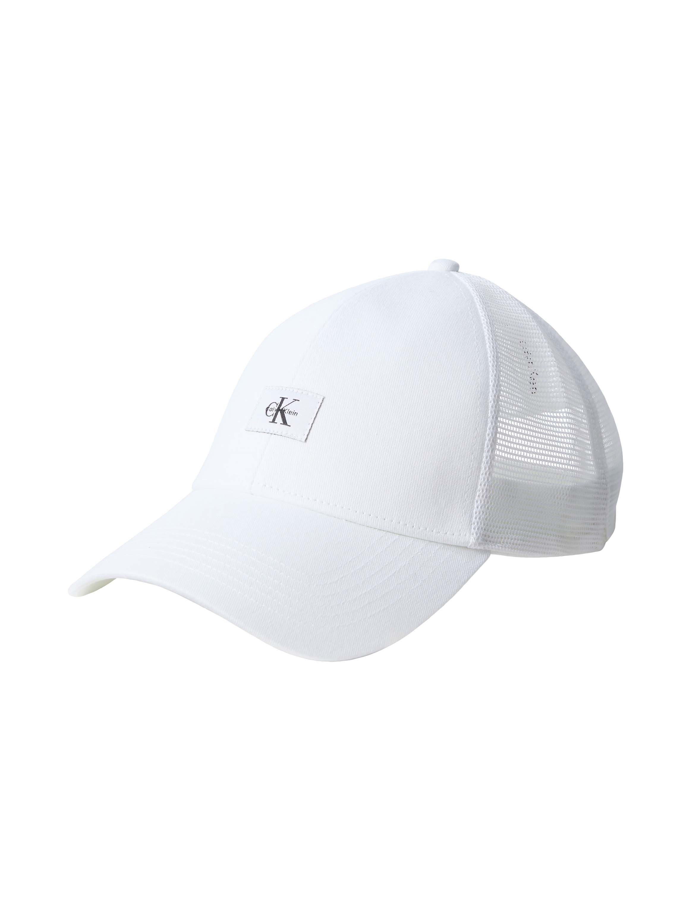 Calvin Klein Jeans Trucker Cap MONOLOGO WOVEN PATCH TRUCKER Netzeinsatz, Größe individuell verstellbar
