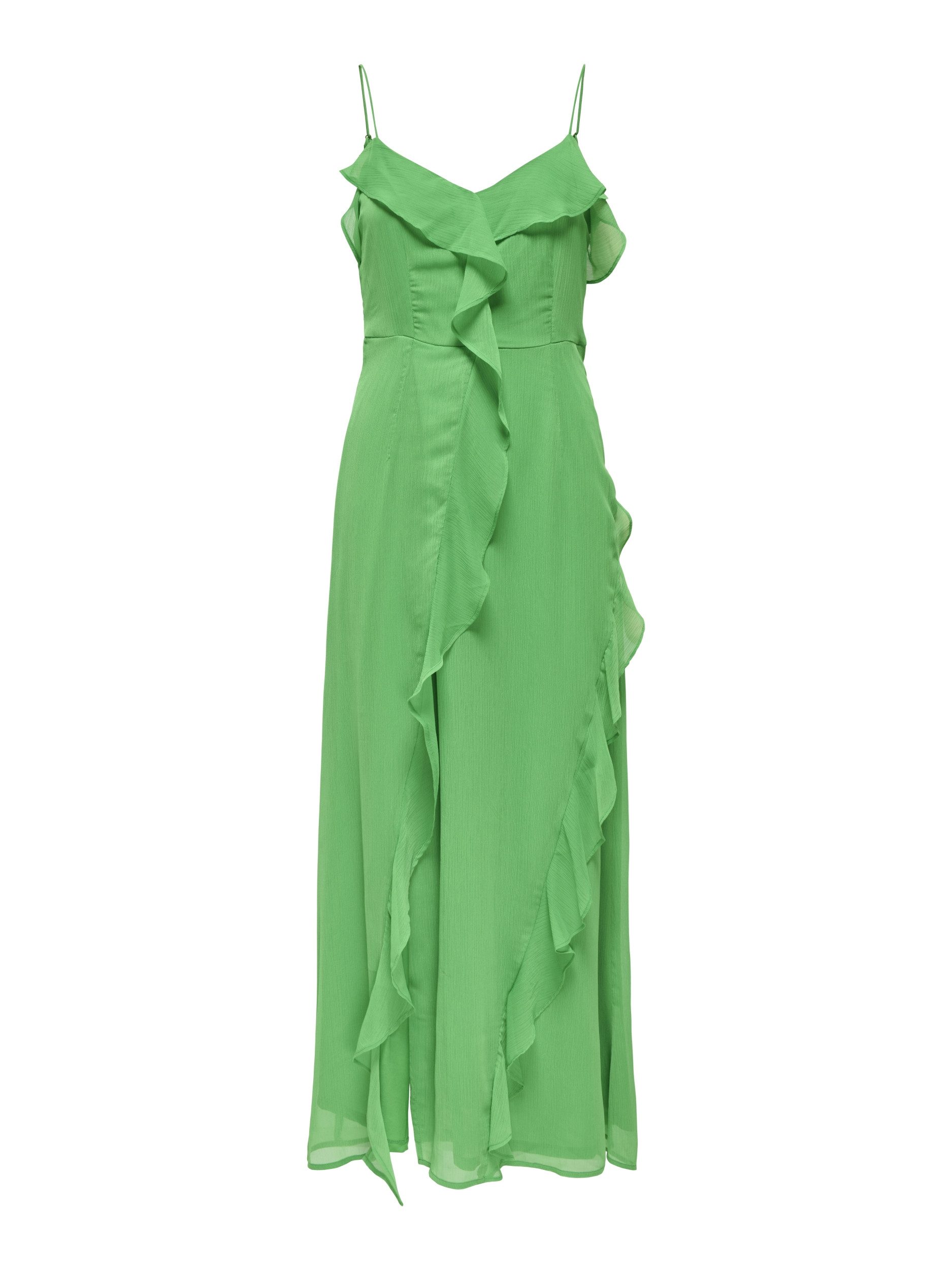 pieces Maxikleid - sommerliches Maxikleid ohne Ärmel in Unifarbe