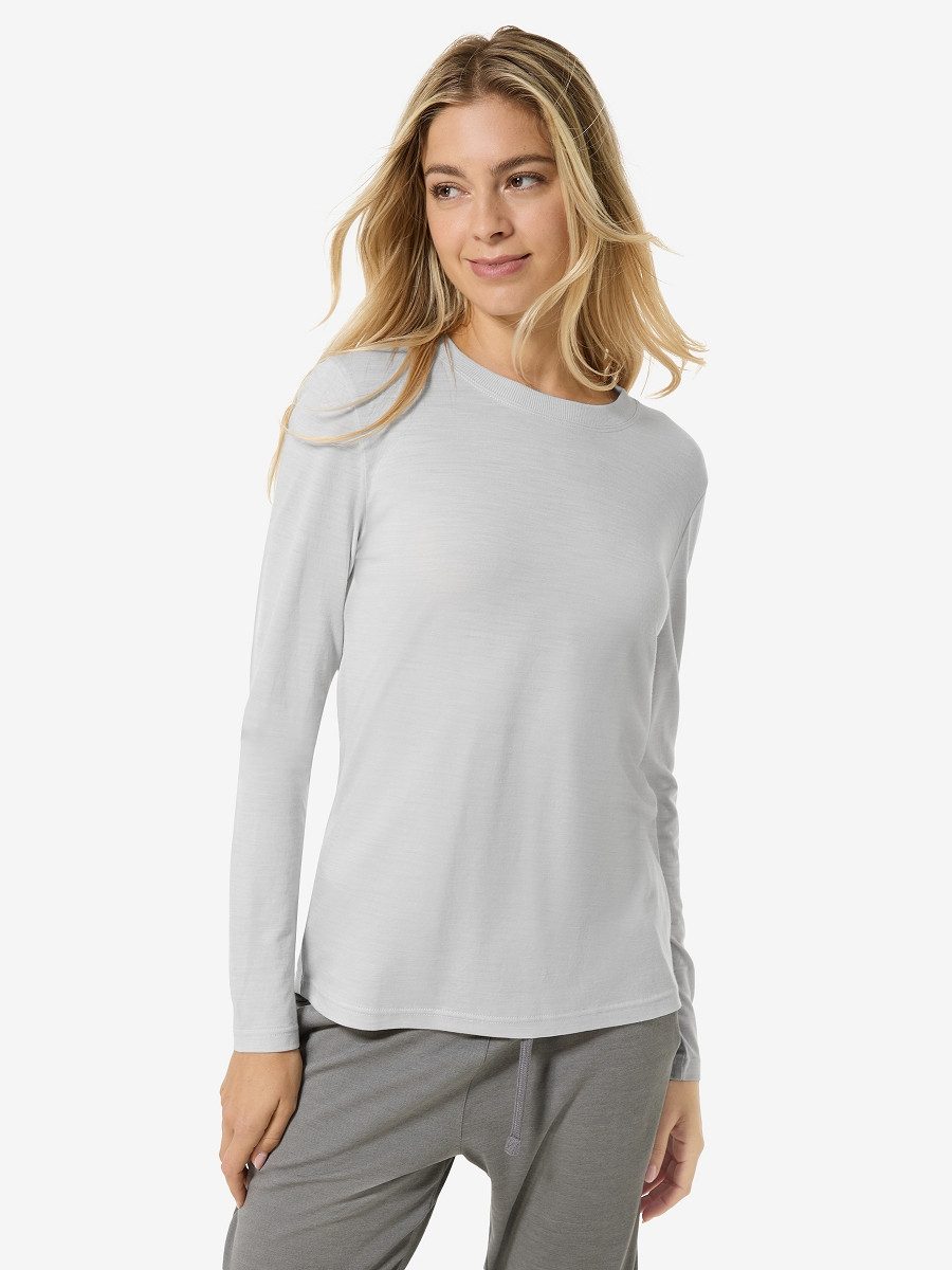 Langarmshirt für Damen, nachhaltig, Merino
