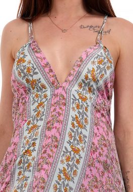 YC Fashion & Style Maxikleid Maxikleid mit Rückenschnürung One Size 34-40 (1-tlg) mit Blumenprint