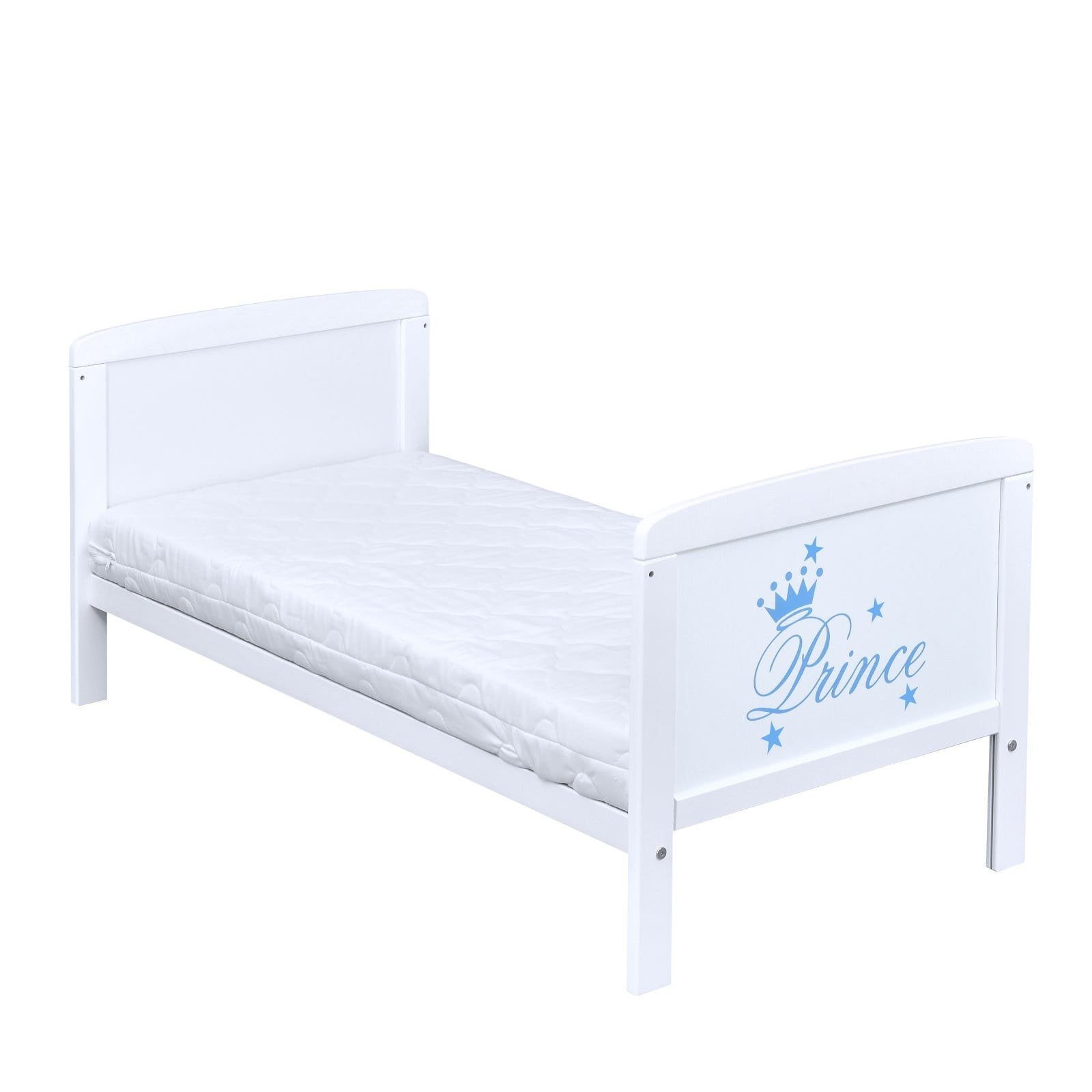 Baby-Delux Babybett Natalie Prince, Kinderbett Gitterbett 140x70 weiß mit B günstig online kaufen