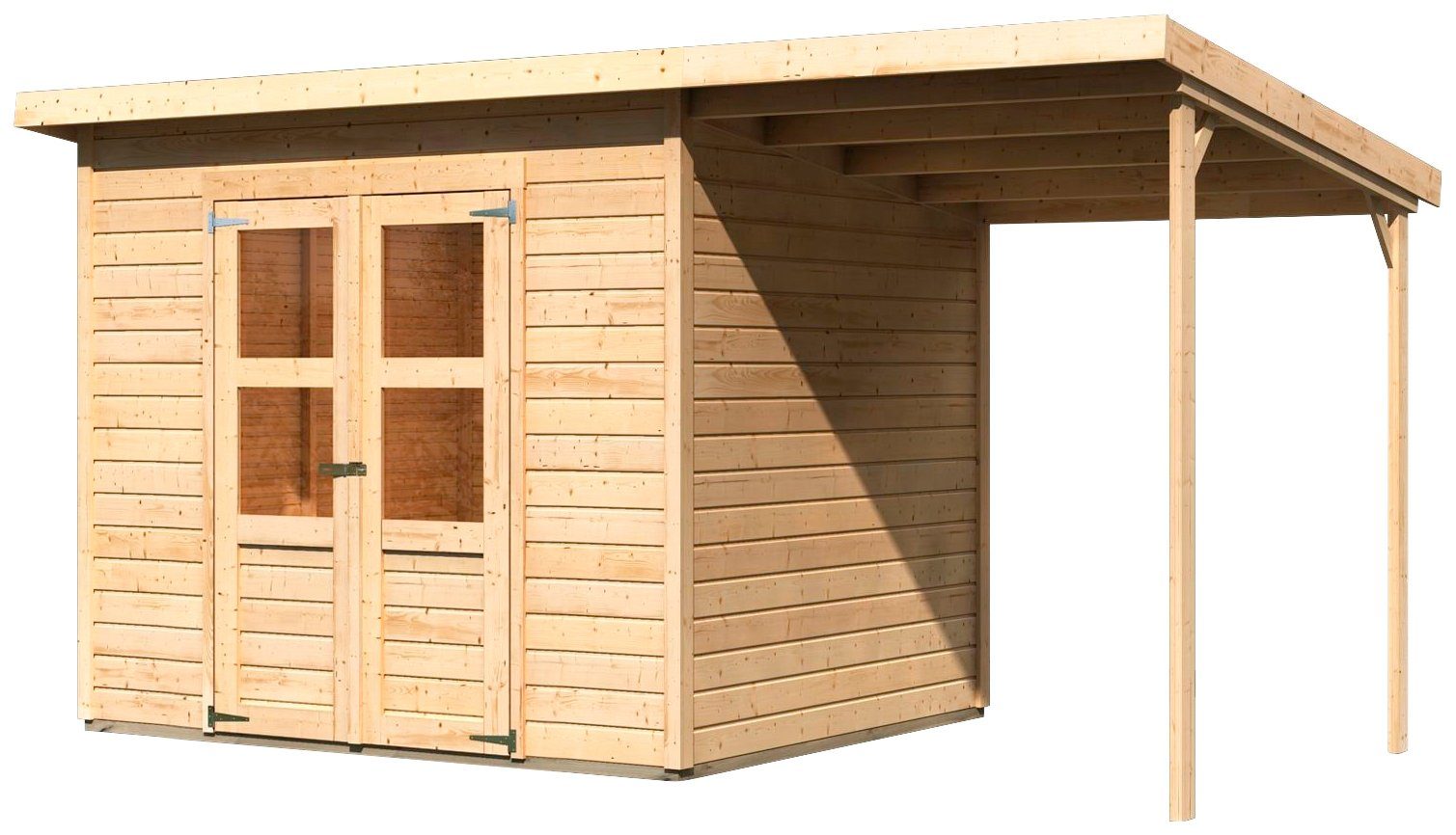 Karibu Gartenhaus Baggersee 4, BxT: 415x236 cm, (Set)