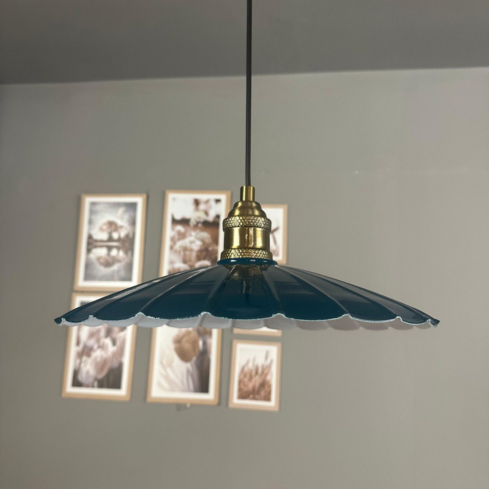 Bamyum Pendelleuchte Pendelleuchte Risso Metall Ø34cm, Modern Hängelampe, ohne Leuchtmittel