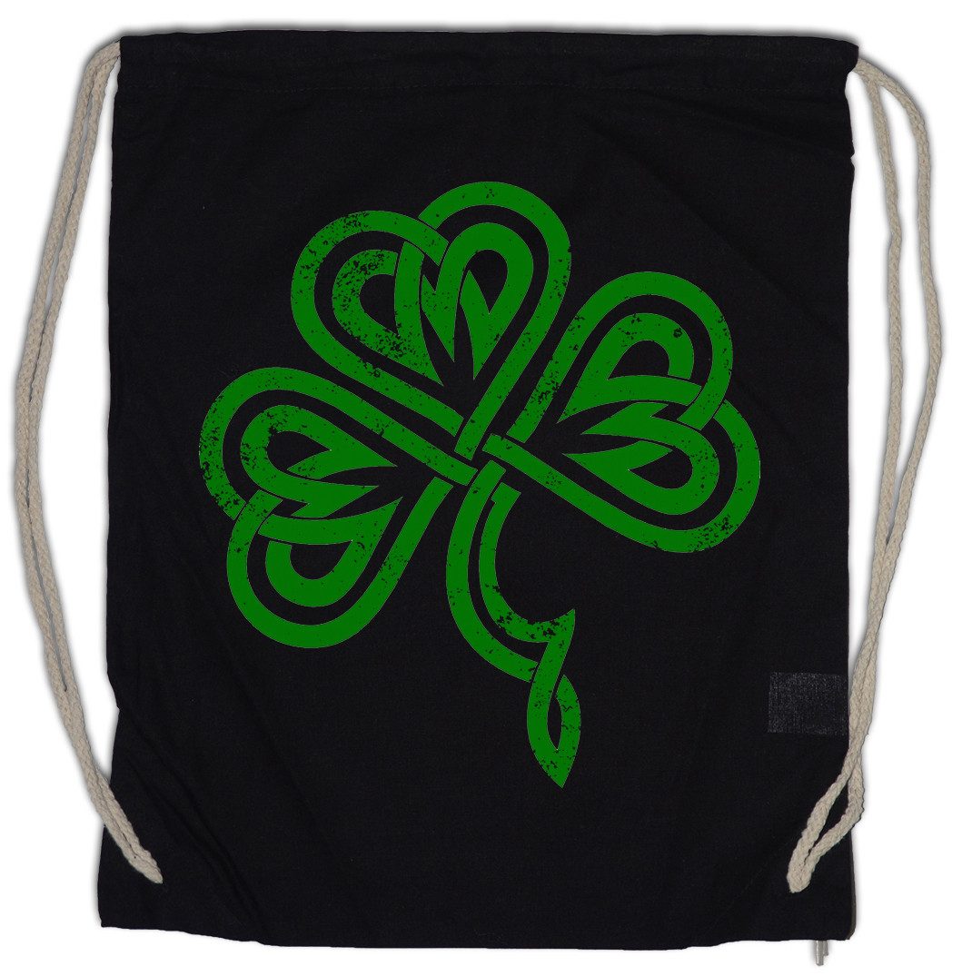 Turnbeutel Shamrock Irish Knot III Turnbeutel Cloverleaf Irland Ireland Kleeblatt