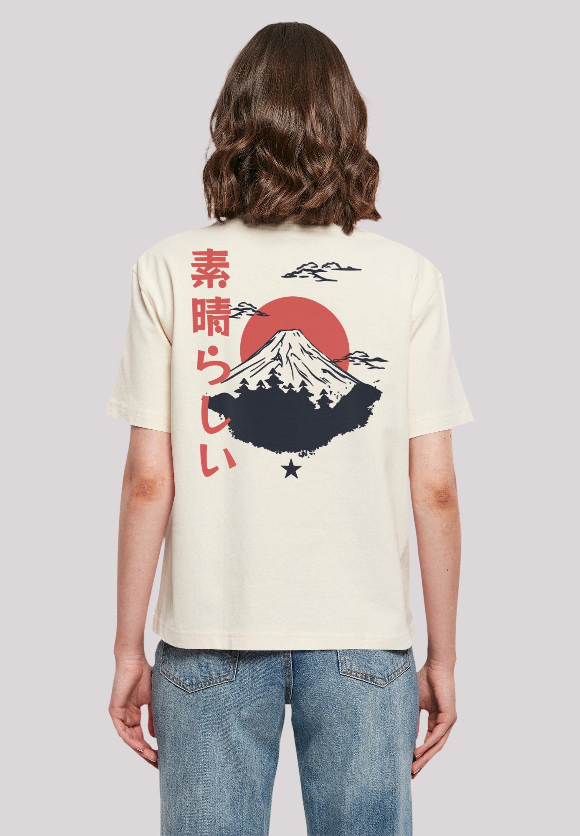 F4NT4STIC T-Shirt Mount Fuji Print, Oversized T-Shirt mit überschnittenen  Schultern