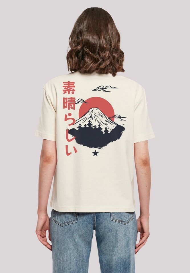 F4NT4STIC T-Shirt Mount Fuji Print, Oversized T-Shirt mit überschnittenen  Schultern