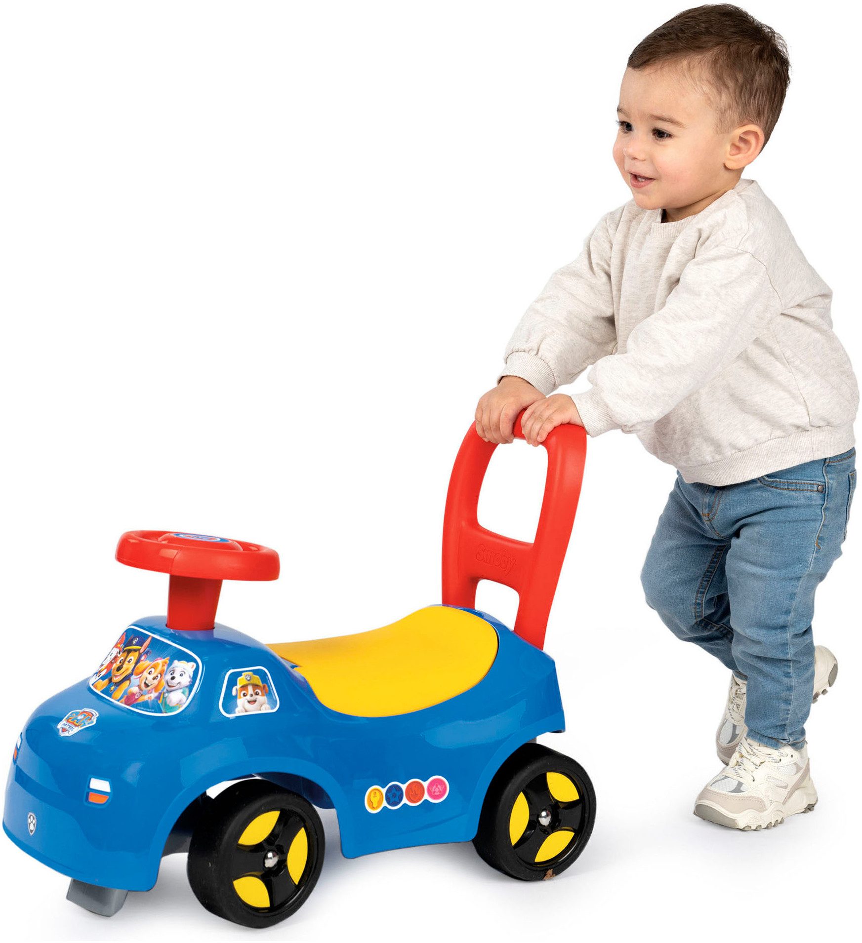 Smoby Rutscherauto Paw Patrol Rutschauto, auch als Lauflernhilfe nutzbar, Made in Europe – Bild 4 von 5