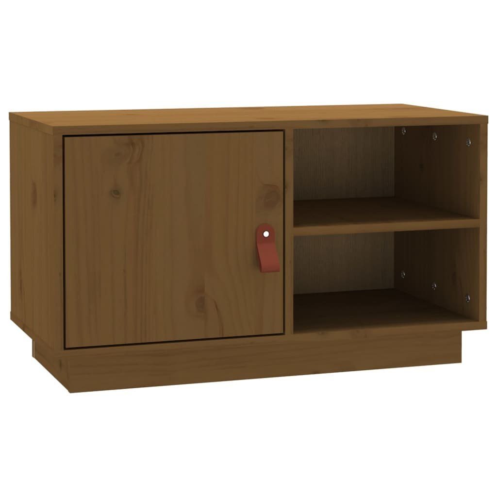 furnicato cm Honigbraun 70x34x40 Kiefer TV-Schrank Massivholz