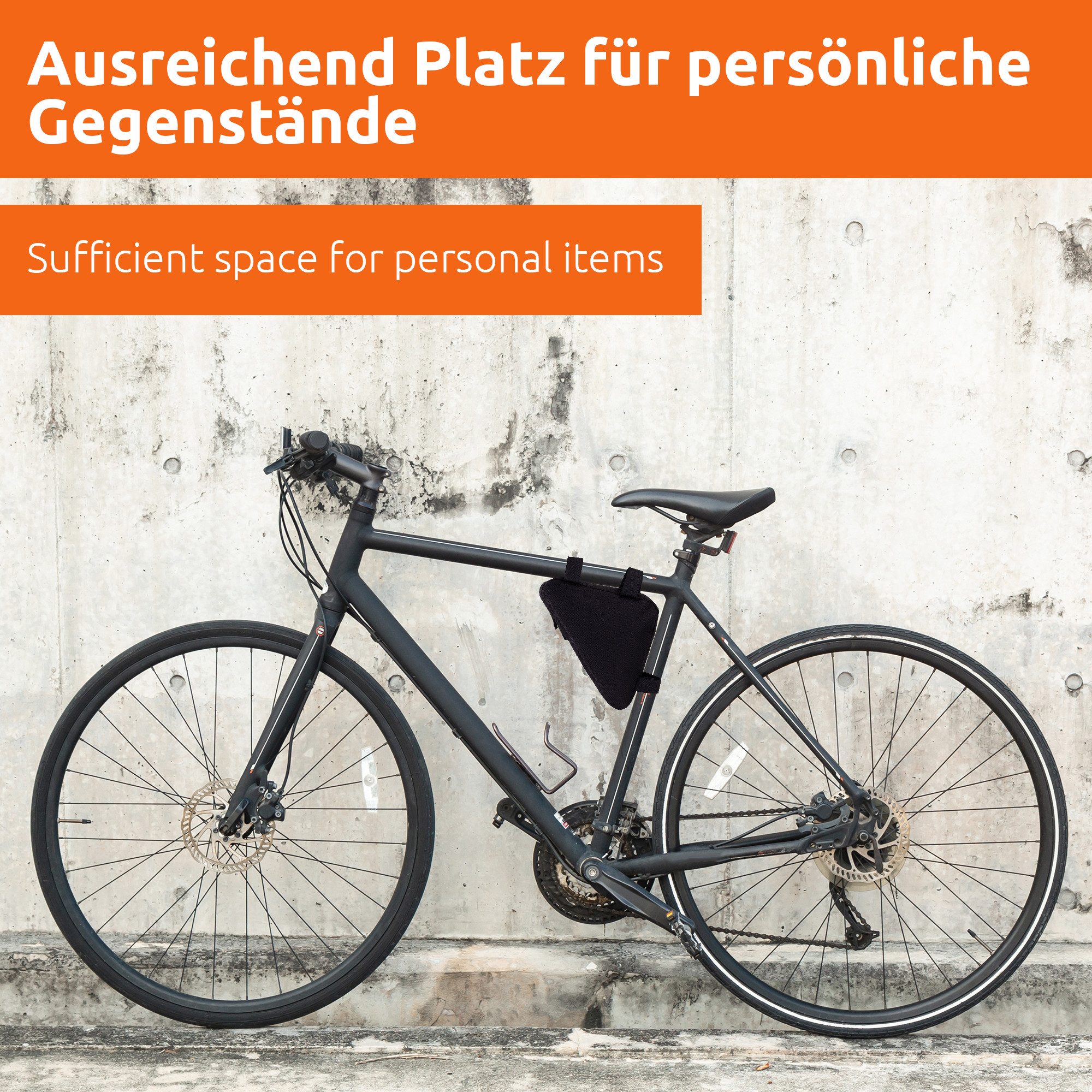 ECENCE Fahrradtasche Rahmentasche Fahrradtasche Dreieck-Tasche Triangle