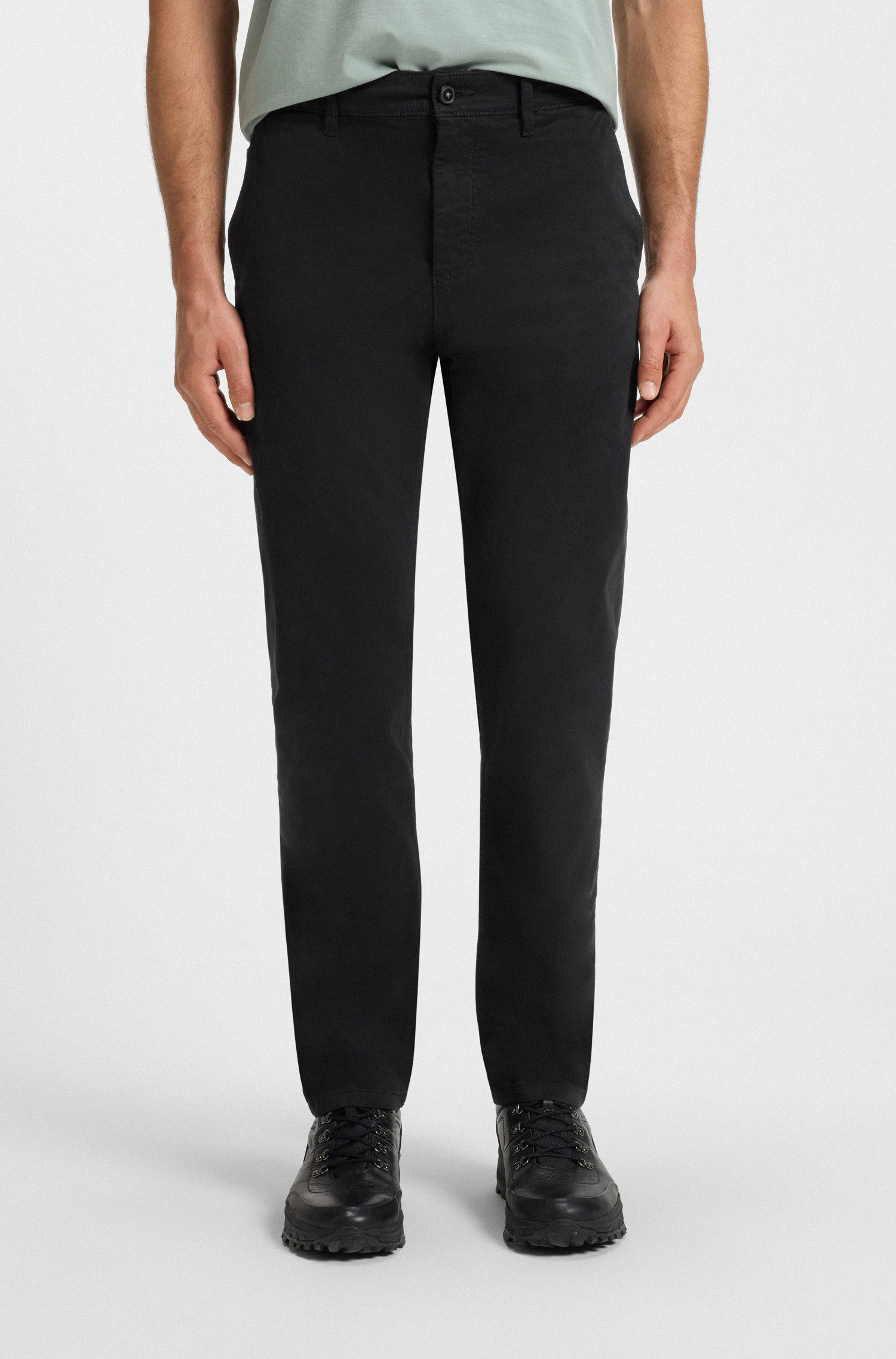 BOSS ORANGE Chinohose tapered mit BOSS Logo hinten günstig online kaufen