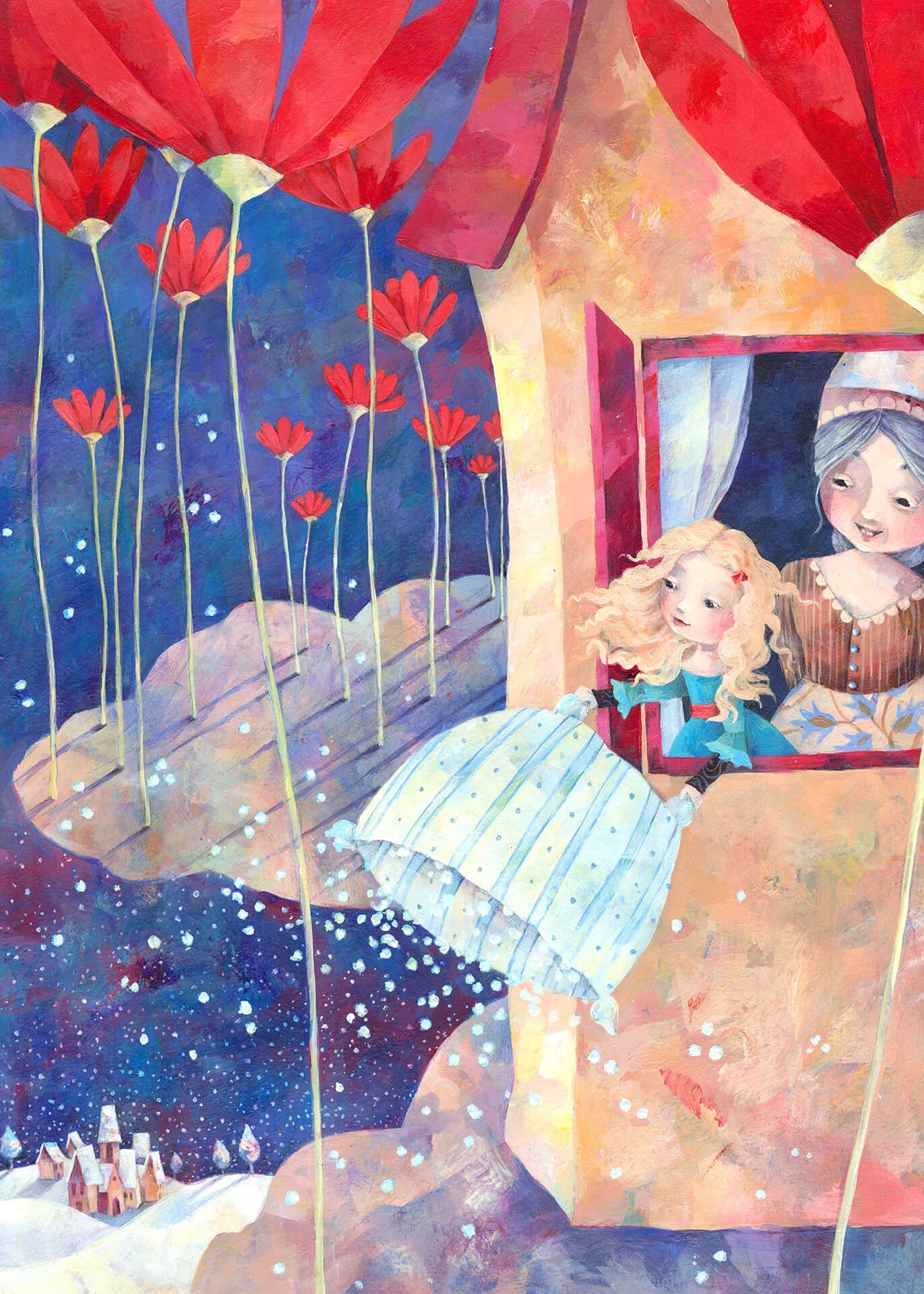 A.S. Création Leinwandbild, Leinwandbild Kinderzimmer Blau Rot Beige 50x70  DD123197 Keilrahmenbild Wandbild online kaufen | OTTO
