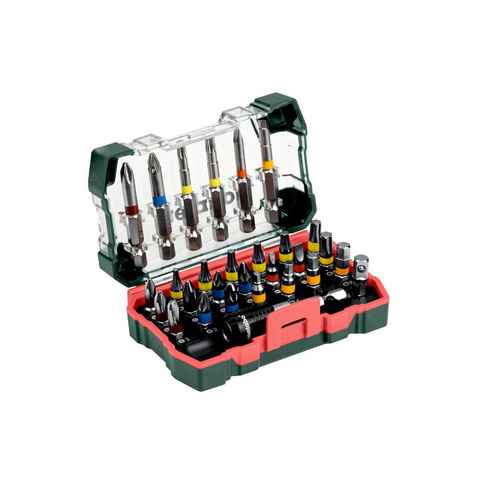 Metabo Professional Bit-Set Bit-Box SP, PH, PZ, SL, H, T Bits, 29 teilig, inkl. Adapter & magnetischem Schnellwechselbithalter