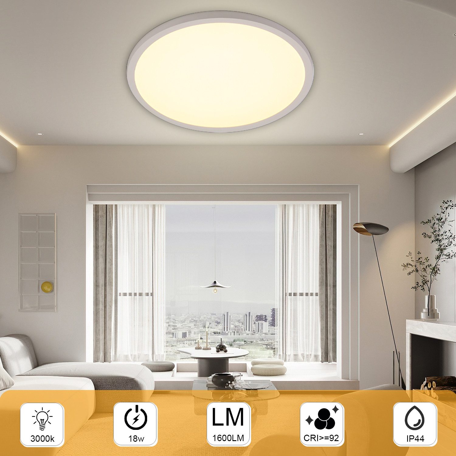 WILGOON LED Deckenleuchte Ultra Dünn LED günstig online kaufen