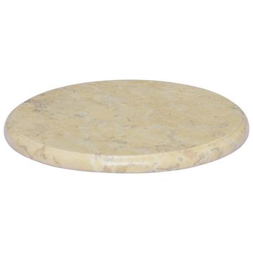 vidaXL Tischplatte Tischplatte Creme Ø40x2,5 cm Marmor (1 St)